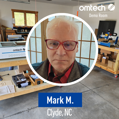 Laser Engraving in Clyde, North Carolina | Demo Room Host - Mark M.