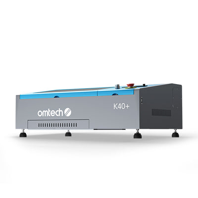 Pre-Owned DF0812-40BN - K40+ - 40W CO2 Desktop Laser Engraver Machine with 8” x 12” Working Area, Compatible with LightBurn, LCD Display, and Red Dot Pointer (Blue)