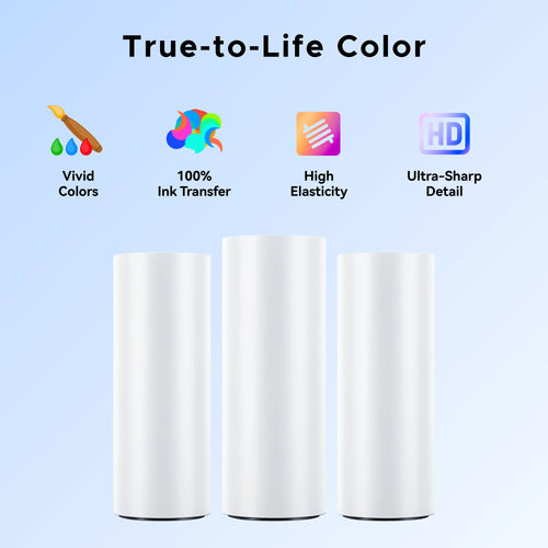 OMTech 15 x 328 ft DTF transfer film roll for direct-to-film printing
