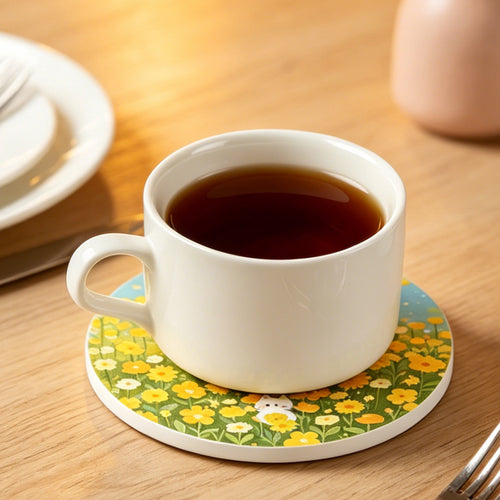 OMTech 24 Pack Round Sublimation Ceramic Coasters with Cork Backing
