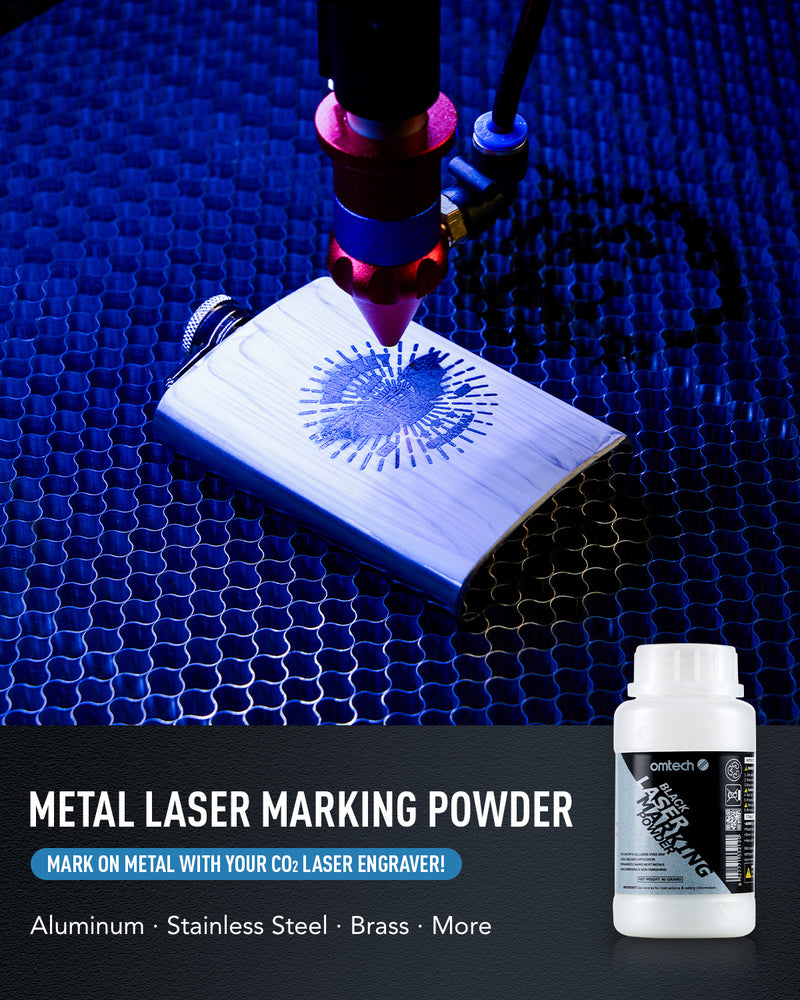 Red Layout Marking Powder Metal Laser Marking Spray/Powder – OMTech