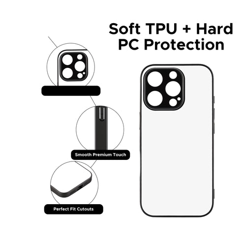 OMTech 10 Pack UV Printable Sublimation Blank Phone Cases for iPhone 16 Pro & Pro Max