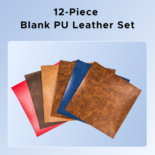 OMTech 12 Pack PU Leather Sheets, 12