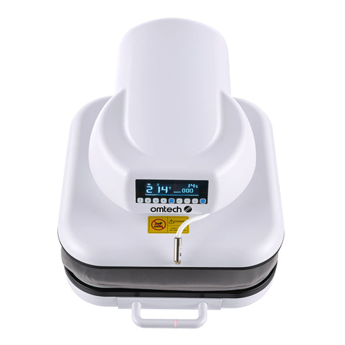 OMTech heat press machine for DTF transfers and custom apparel