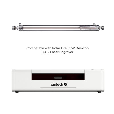 55W CO2 Laser Tube for Laser Engraver Cutting Machine [Compatible with Polar Lite 55W Desktop CO2 Laser Engraver]