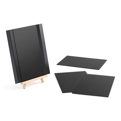 OMTech 6 Pack Transparent Black Acrylic Sheets, 12
