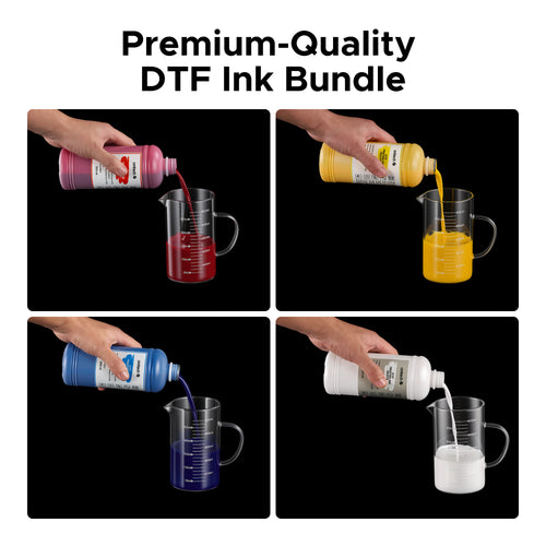 OMTech CMYKWW DTF Ink Bundle