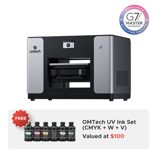 OMTech Spectra A3+ Flatbed UV Printer — Single / Dual Printhead