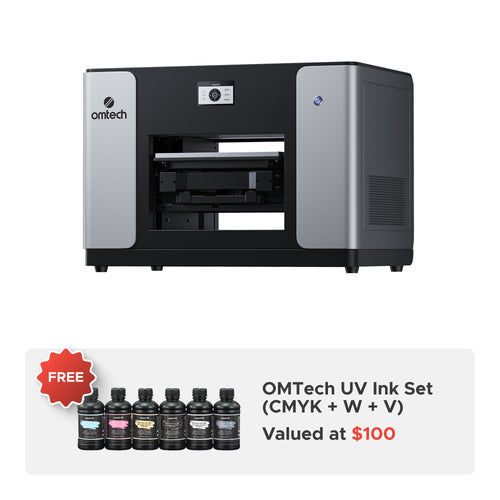 OMTech Spectra A3+ Flatbed UV Printer — Single / Dual Printhead