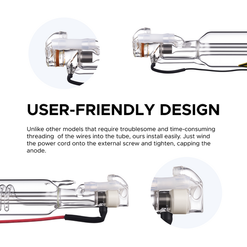 50W CO2 Laser Tube for Laser Engraver Cutting Machine [Compatible with Polar Desktop CO2 Laser Engraver]