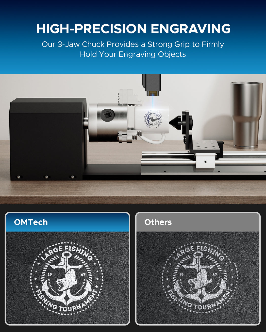 ROTARY AXIS ATTACHMENT FOR LASER ENGRAVER