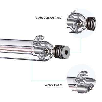 55W CO2 Laser Tube for Laser Engraver Cutting Machine [Compatible with Polar Lite 55W Desktop CO2 Laser Engraver]