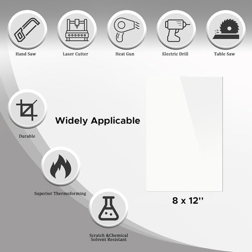 OMTech 10-Pack Acrylic Sheets, 8