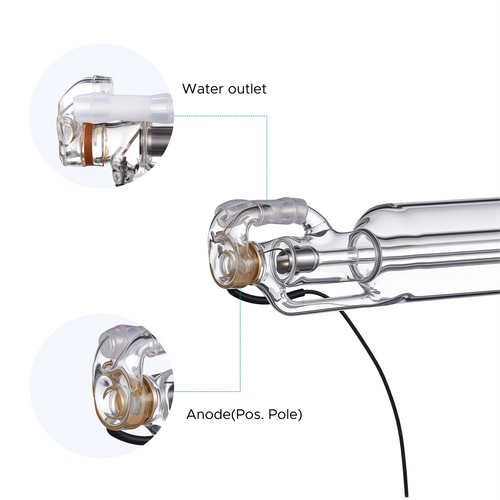 50W CO2 Laser Tube for Laser Engraver Cutting Machine [Compatible with Polar Desktop CO2 Laser Engraver]