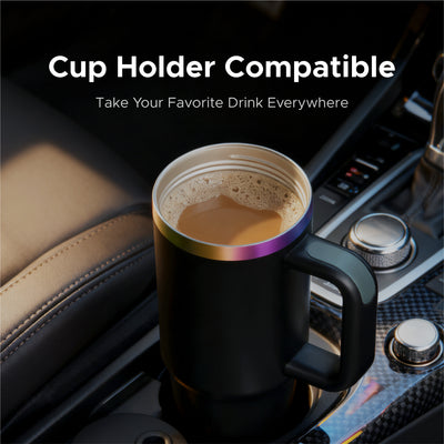 OMTech 30 oz. Tumblers with Handle & Lid, 12 Pack Tumbler Bulk with Double Wall Vacuum Insulation