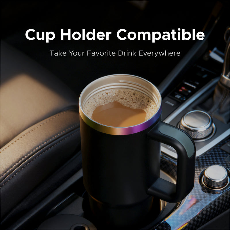 OMTech 30 oz. Tumblers with Handle & Lid, 12 Pack Tumbler Bulk with Double Wall Vacuum Insulation