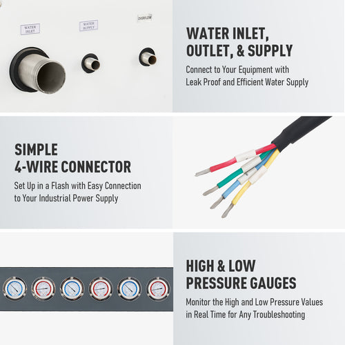 Pre-Owned OMTech 53gal Industrial Water Chiller CWTH15 22hp Cooler for Laser Engraving &c