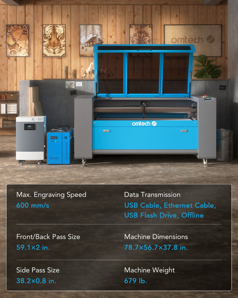 Pre-Owned AF3555-130 - 130W CO2 Laser Engraver Cutting Machine with 35&
