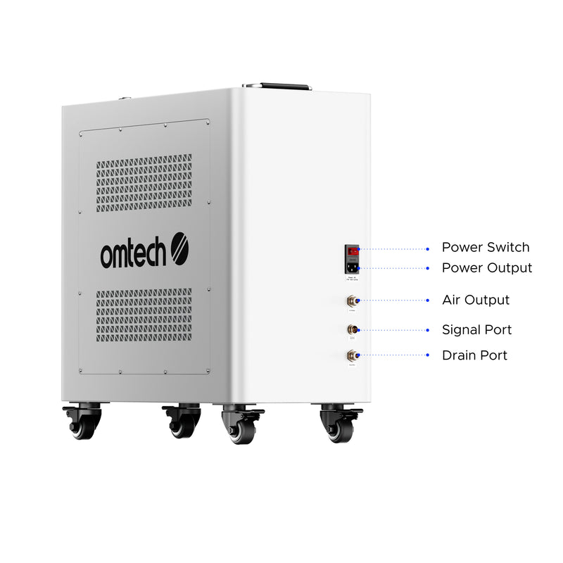 OMTech Smart High-Low Pressure Airway Module for CO2 Laser Engravers and Cutters (K40 & Polar Not Compatible)