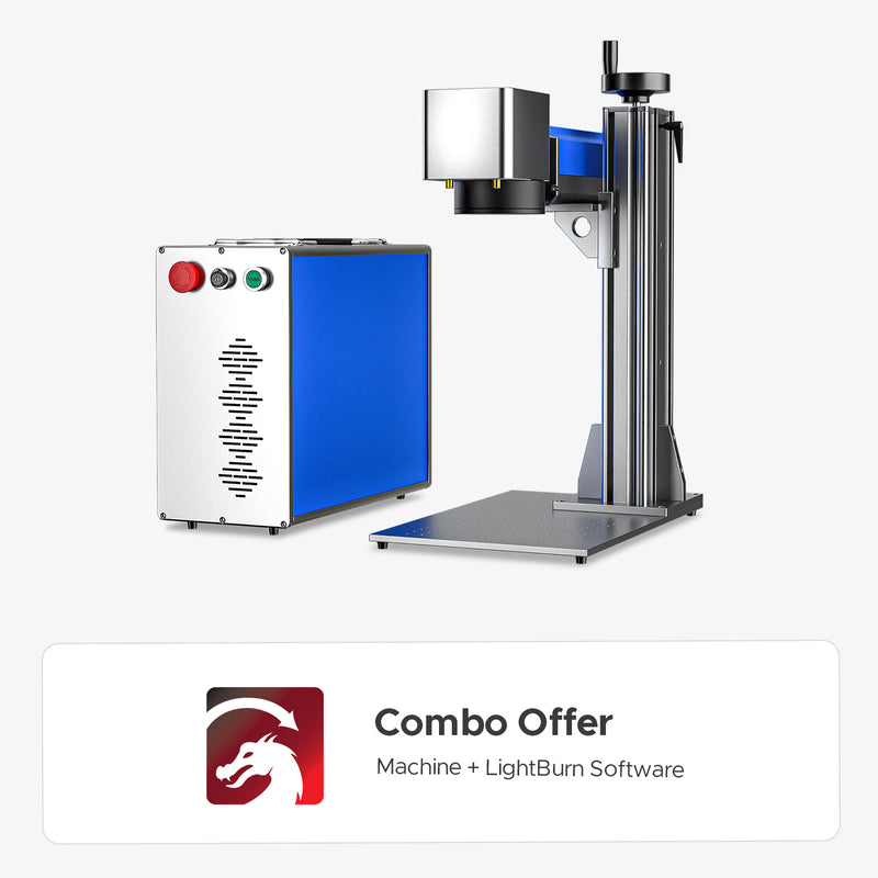 OMTech Galvo 20W Split Fiber Laser Engraver and Marker with 4.3" x 4.3" Working Area