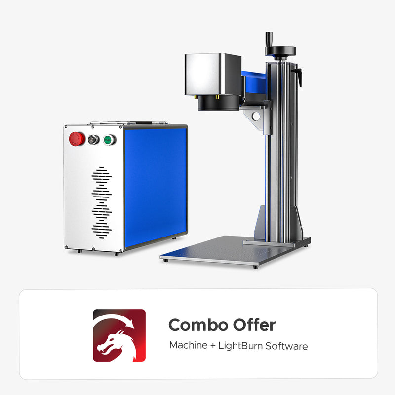 OMTech Galvo 30W Split Fiber Laser Engraver and Marker with 6.9" x 6.9" Working Area