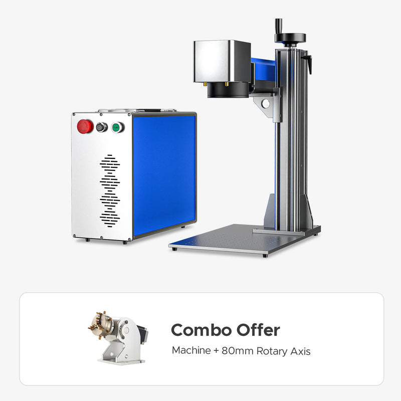 OMTech Galvo 50W Split Fiber Laser Engraver for Metal with 7.9" x 7.9" Working Area