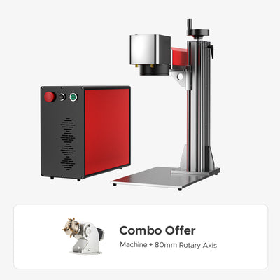 OMTech MOPA 60W Split Fiber Laser Engraver with 6.9" x 6.9" Working Area
