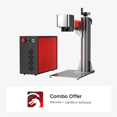 OMTech MOPA 20W Split Fiber Laser Engraver for Metal with 6.9" x 6.9" Working Area