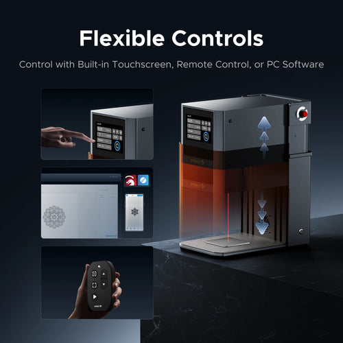 OMTech Solis Duo 30W Fiber & 20W Diode Dual Laser Engraver with Autofocus