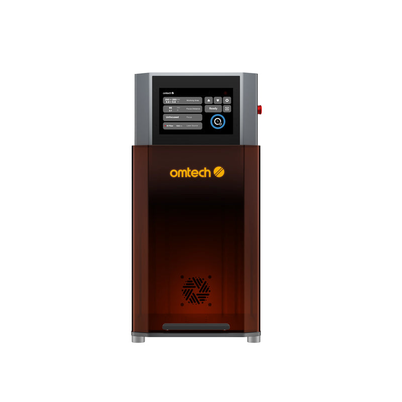 OMTech Solis Duo 50W Fiber & 40W Diode Dual Laser Engraver with Autofo