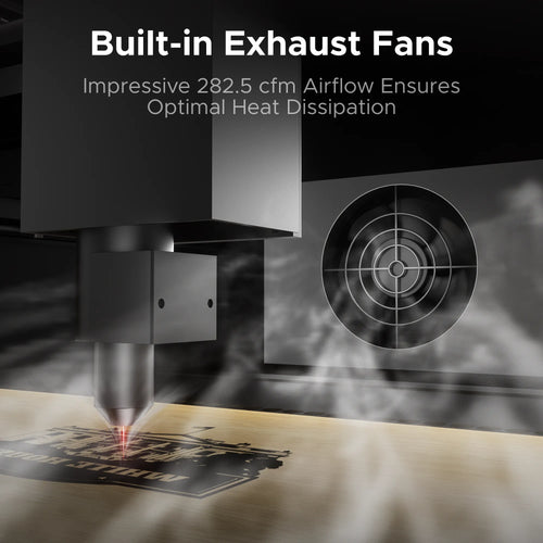 Pre-Owned OMTech Polar Lite 55W Desktop CO2 Laser Engraver and Cutter