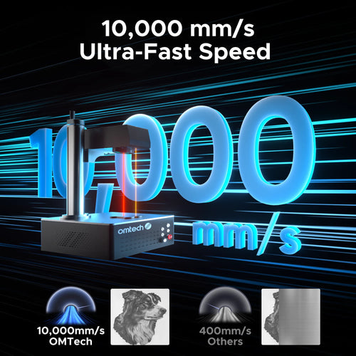 Pre-Owned OMTech MOPA 60W Autofocus Fiber Laser Marking Machine