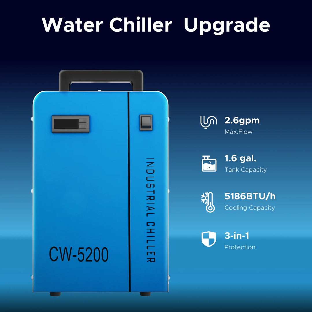 w.designworks 【Life】 6l Single Water Chiller for CO2 Engravers – OMTech