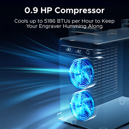 6L Industrial Single Water Chiller for 60W-150W CO2 Laser Engraver Machines