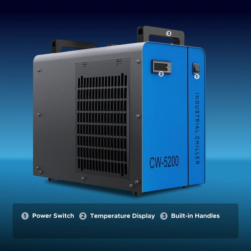 6L Industrial Single Water Chiller for 60W-150W CO2 Laser Engraver Machines