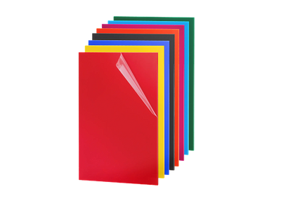 OMTech 10 Pack Colored Acrylic Sheets, 0.1 Inch 3 mm Thick 10-Color Plexi Glass Plastic Boards for DIY Projects Crafting Display Case Sign