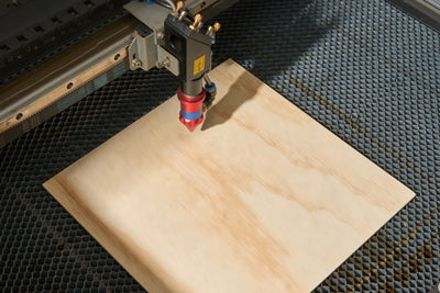 OMTech 12 Pack Pine Veneer Sheets, 12"x12"x1/8" Plywood Sheets for Laser Cutting and Engraving