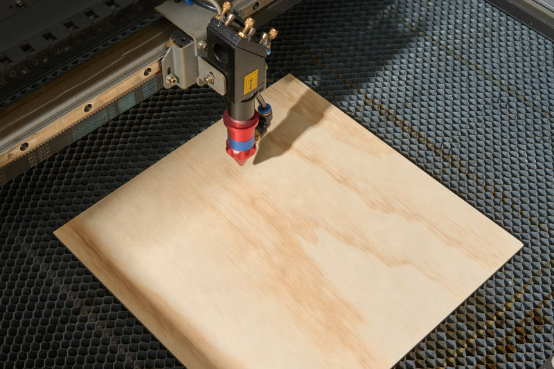 OMTech 12 Pack Pine Veneer Sheets, 12"x12"x1/8" Plywood Sheets for Laser Cutting and Engraving