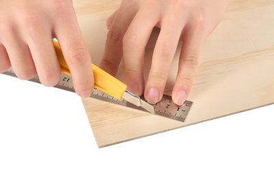 OMTech 12 Pack Pine Veneer Sheets, 12"x12"x1/8" Plywood Sheets for Laser Cutting and Engraving