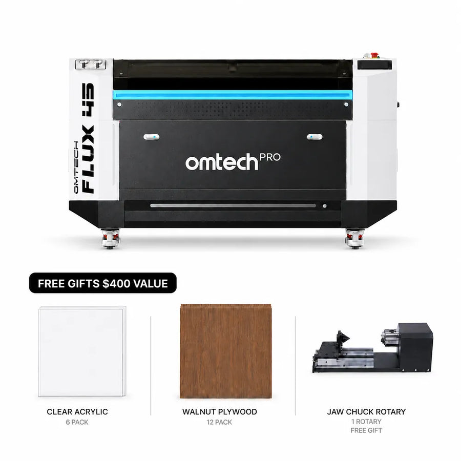 OMTech Pro FLUX 100W Flying Galvo CO2 Laser Engraver and Cutter with 39.4" x 23.6" Working Area