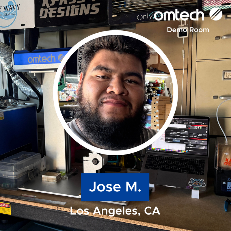 Laser Engraving in Los Angeles, California | Demo Room Host - Jose M.