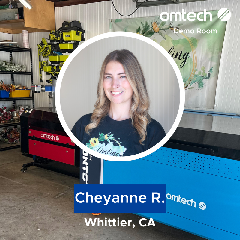 Laser Engraving in Whittier, California | Demo Room Host - Cheyanne R.