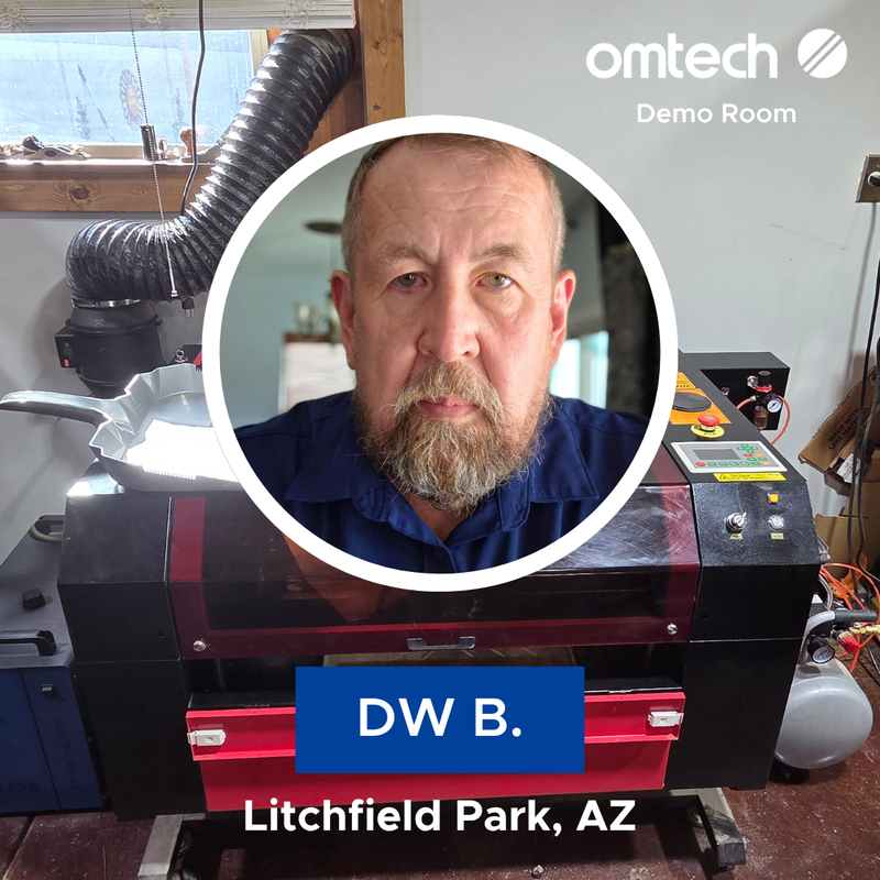 Laser Engraving in Litchfield Park,  Arizona | Demo Room Host - DW B.