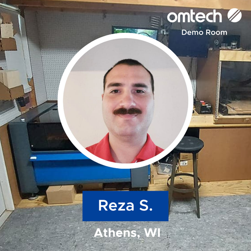 Laser Engraving in Athens, Wisconsin | Demo Room Host - Reza S.