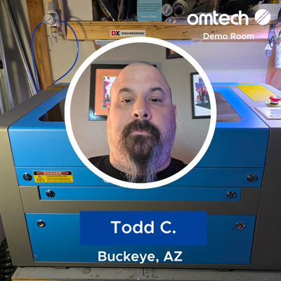 Laser Engraving in Buckeye, Arizona | Demo Room Host - Todd C.