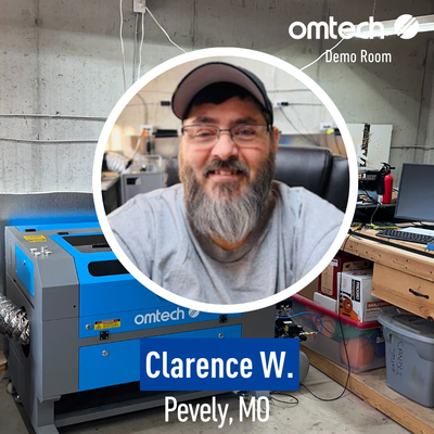 Laser Engraving in Pevely, Missouri | Demo Room Host - Clarence W.