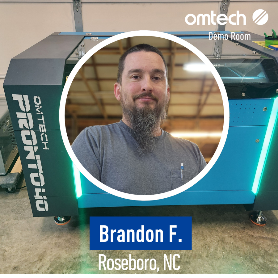 Laser Engraving in Roseboro, North Carolina | Demo Room Host - Brandon F.