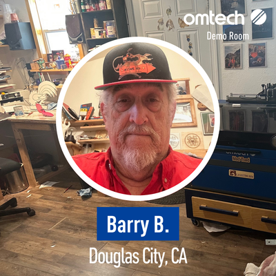 Laser Engraving in Douglas City, California | Demo Room Host - Barry B.