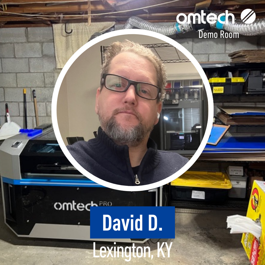 Laser Engraving in Lexington, Kentucky | Demo Room Host - David Dienhart