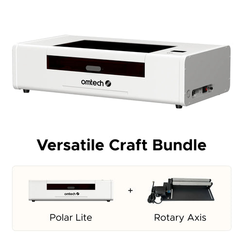 OMTech Polar Lite 55W Desktop CO2 Laser Engraver and Cutter